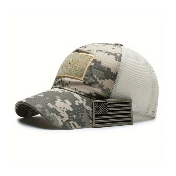 Camo Hook-and-Loop Mesh Cap